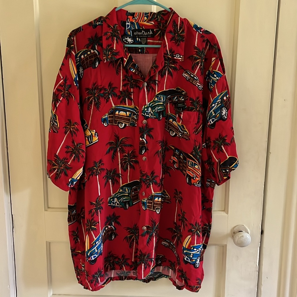 After dark by falcon bay Hawaiian men’s XXL button down shirt